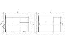 Lasita Maja Caroline 2.3 hytte 390 x 575 cm